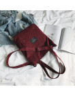 Sztruks Zipper luksusowe torebki damskie torby projektant kobiet torba na ramię torebka damska Lady Messenger torba torebka