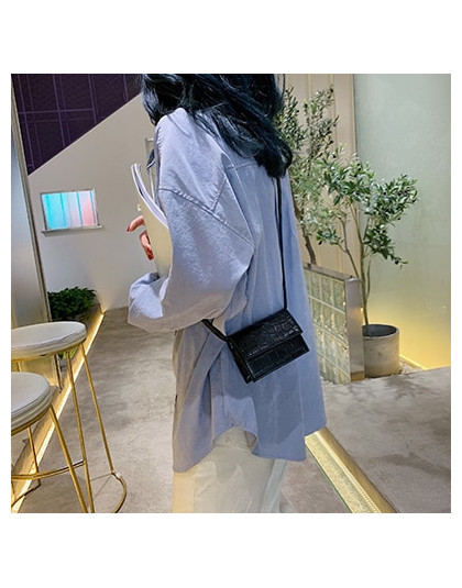Kamień wzór Crossbody torby dla kobiet 2019 małe torebki ze skóry PU i torebki nowy projektant panie torba torebka na ramię Mess
