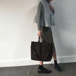 2019 nowy Pu skórzana torba proste torebki damskie znanych marek kobiet torba na ramię na co dzień duża torebka w stylu Vintage 
