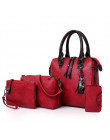 ETONTECK nowy 4 sztuk/zestaw kobiet torby kompozytowe wysokiej jakości panie torebki kobiet PU skóra torby listonoszki torba na 