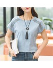 Bawełna lato bluzki koronki Batwing rękaw koszule dla kobiet topy koszule Plus rozmiar kobiety odzież koreański 2019 Blusas kobi