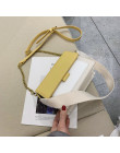 Kontrast kolor skórzane Crossbody torby dla kobiet 2019 torba podróżna mody prosta torba na ramię panie przekroju ciała torba