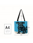 Dostosować Greyhound czarny pies drukuj kobiety dama mody torba na drobiazgi tkaniny torebki składane torby na zakupy wielokrotn