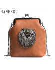 HANEROU Messenger torby dla kobiet PU Leather Tassel moda torebka na ramę 2018 New Arrival INS Style Crossbody łańcuchowe torby 