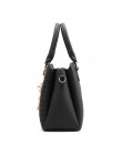 Moda damska torebki Tassel torby tote ze skóry PU torba Top uchwyt haft Crossbody torba na ramię torba na ramię Lady prosty styl