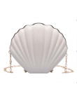 Nowy mody powłoki torba na ramię łańcucha jednolity kolor torebki damskie małe Crossbody pcv torby