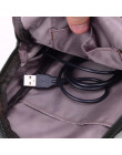 Usb na płótnie torby w klatce piersiowej Unisex Boston torba moda męska poliester podróży torba ze sznurkiem w klatce piersiowej