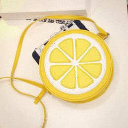 2019 okrągły pomarańczowy Lemon torba kobieca zamek Messenger torby Crossbody wodoodporne torebki marka projektant torebka Lady 