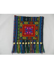 Hmong rocznika chiński styl narodowy etniczne torba na ramię haft Boho Hippie Tassel duże torby na ramię