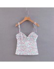 Boho czarny czerwony serce drukuj crop top kobiety backless sexy halter cami top streetwear czeski spaghetti pasek sexy topy let