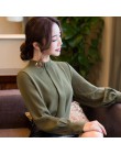 Nowy jesień wiosna topy kobiety moda damska z długim rękawem koszule Casual szyfonowa bluzka 2018 urząd pracy Wear Blusas Femini