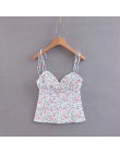 Boho czarny czerwony serce drukuj crop top kobiety backless sexy halter cami top streetwear czeski spaghetti pasek sexy topy let