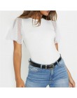 Rogi kobiety koronka bluzki 2019 Sexy lato z krótkim rękawem topy damskie na co dzień O-Neck Streetwear Patchwork Harajuku podst