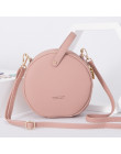 WEICHEN okrągły Design kobiety skórzana torba na ramię torby małe Crossbody Messenger torby dla pań okrągły torebka damska Bolsa