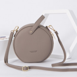 WEICHEN okrągły Design kobiety skórzana torba na ramię torby małe Crossbody Messenger torby dla pań okrągły torebka damska Bolsa