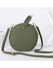 WEICHEN okrągły Design kobiety skórzana torba na ramię torby małe Crossbody Messenger torby dla pań okrągły torebka damska Bolsa