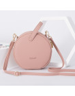 WEICHEN okrągły Design kobiety skórzana torba na ramię torby małe Crossbody Messenger torby dla pań okrągły torebka damska Bolsa