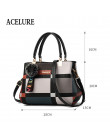 ACELURE nowe na co dzień Plaid torba na ramię moda szwy dzikie Messenger marki kobiet skrzynki Crossbody torby kobiet torebki sk