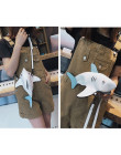 Funny Shark kobiety torby na ramię Cartoon łańcuch Messenger torba damska piękna sztuczna skóra torba na telefon Crossobdy torby