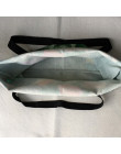 Kwiatowy czaszka dostosowane torba na drobiazgi pościel torebki dla kobiet Lady Eco torby na zakupy wielokrotnego użytku podróży