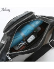 Aelicy mody talii torby Unisex solidna nowy pakiet kobiet łańcuchy torba czarny Hobos kształt Pu skóra talii pakuje w klatce pie