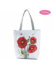 Floral wydrukowano torebka na ramię kobiet duża pojemność płótnie torba na ramię lato plaża torba najlepsza sprzedaż-WT