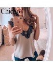 MissyChilli podstawowe sexy black lace top kobiety lato biała cami tank top kobiet eleganckie streetwear niebieski v neck strona