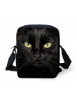 FORUDESIGNS kobiety Messenger torby 3D Denim zwierząt torebki na ramię torby na ramię słodkie Cat Messenger torby Crossbody torb