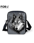 FORUDESIGNS kobiety Messenger torby 3D Denim zwierząt torebki na ramię torby na ramię słodkie Cat Messenger torby Crossbody torb