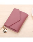 Modny portfel damski na karty kredytowe mały pormonetka różowy skórzany markowy