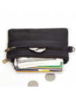 JOYIR portmonetka mężczyźni portfele z prawdziwej skóry mężczyzn portfel kobiety w stylu Vintage Slim Zipper krótki portfele z e