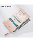 Mały kieszonkowy portfel damski na zamek na monety banknoty dokumenty skórzany bordowy czarny różowy modny