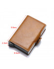 DIENQI najwyższej jakości portfel mężczyźni pieniądze torba Mini torebka mężczyzna Aluminium futerał na karty RFID portfel mały 