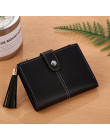 Kobiety dziewczyna Mini Tassel portfel monety etui na karty kredytowe organizator kieszonkowy klasyczne stałe torebki nowe mody 