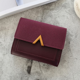 2019 kobiet torebka w stylu Vintage mały krótki skórzany portfel luksusowe znane marki Mini, żeński, moda portfele i etui na kar
