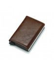 MaDonNo Anti portfel mężczyźni pieniądze torba szczupła Mini torebka mężczyzna Aluminium futerał na karty RFID portfel cienki ma