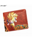 FVIP klasyczny anime Dragon Ball Z portfel młodych mężczyzn i kobiet studenci krótkie portfele japoński Cartoon komiksy kiesy do