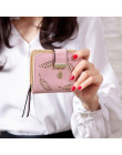 Luksusowe plac kobiet portmonetki posiadacze portfel kobiet małe SKÓRZANY PORTFEL Portomonee Portfolio pani krótkie Carteras