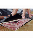 AUTEUIL Retro pu skórzane damskie torebka damski portfel długi Worki na pieniądze prosty styl cienki portfele posiadacz karty ko