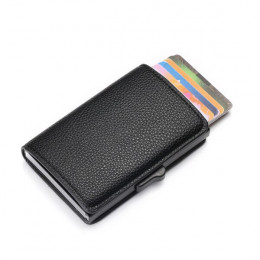 BISI GORO New Arrival portfel z miękkiej skóry RFID blokowanie posiadacz karty ID wielofunkcyjny wysokiej jakości pieniądze torb
