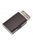 BISI GORO New Arrival portfel z miękkiej skóry RFID blokowanie posiadacz karty ID wielofunkcyjny wysokiej jakości pieniądze torb