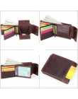 MISFITS prawdziwej męskie portfele skórzane rocznika Hasp projekt damski portfel kieszeń na zamek błyskawiczny czytnikiem kart s