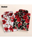 Dioufond Floral kobiety bluzki bluzka w kropki z długim rękawem koszula kobiety bawełna Camisas Femininas Blusa Feminina panie t