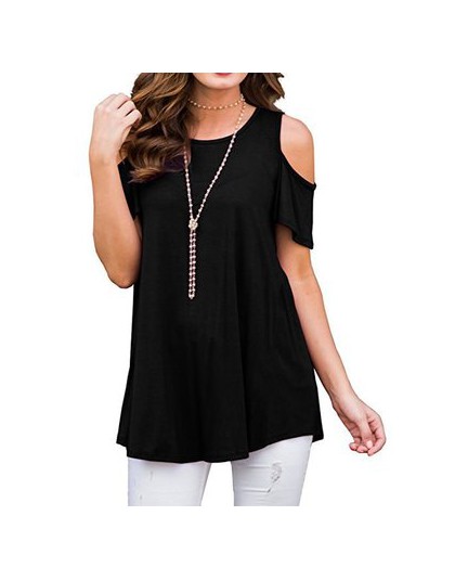 2019 lato kobiety szyfonowa bluzka z krótkim rękawem czarne panie biuro koszulka żeńska rozmiar Plus praca Top Plus rozmiar casu