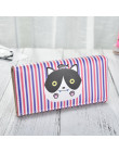 TONUOX moda damska portfele miękkie PU skóra koty zwierząt wzór na co dzień pani portmonetka torebki MoneyBags portfel torebka t