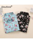 Dioufond Floral kobiety bluzki bluzka w kropki z długim rękawem koszula kobiety bawełna Camisas Femininas Blusa Feminina panie t