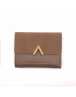 2019 nowe skórzane portfele damskie moda trzy krotnie projekt kobiet długa torebka Patchwork kobiet sprzęgła portfel posiadacza 