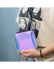 Nowa smycz laserowa holograficzny Portfel kobiet portfele pani krótki torebka Portfel posiadacz karty kobiet mały Portfel portmo