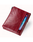 Gorąca sprzedaż 2019 portmonetka na zamek błyskawiczny portfel kobiet prawdziwej skóry portfele torebka moda krótki portfel z po