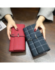 AOEO portfele damskie długie z chusta PU skóra moda Hasp portmonetka torba na telefon 10 posiadaczy kart portfel damski dla dzie
